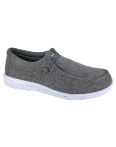 Rdek Elasticated Lace Canvas Trainers Grey